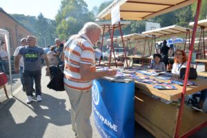 Pricevic, 29. septembra 2019.- Stand "Dunav osiguranja". U selu Pricevic kod Valjeva u organizaciji "Dunav osiguranja" i "Agropresa" organizovana je radionica oznacaju osiguranja poljoprivredne proizvodnje. FOTO TANJUG/ ZORAN ZESTIC/ nr